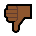 👎🏾 thumbs down: medium-dark skin tone display on Windows